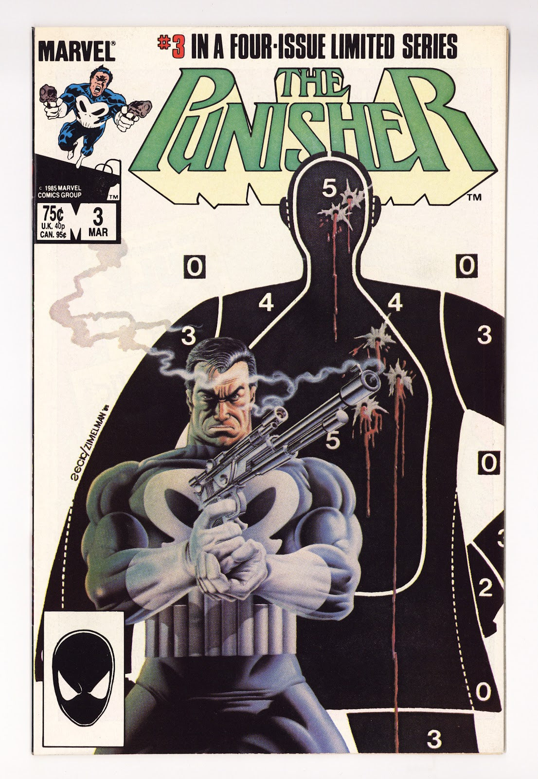 The Punisher Vol 1 3  VF+ (8.5)   (1986)     