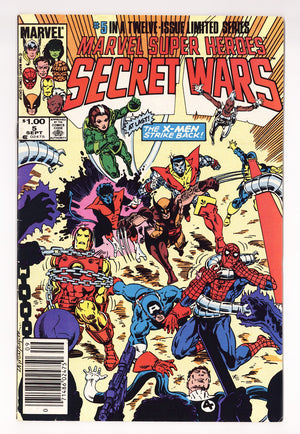 Marvel Super-Heroes Secret Wars Vol 1 5 VG+ (4.5) (1984) Canadian Price Variant