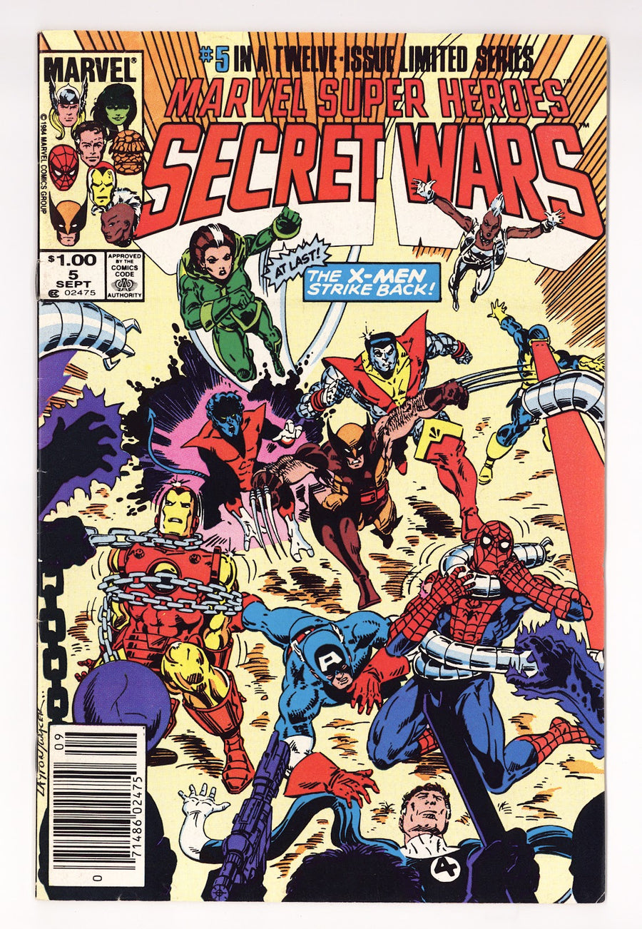 Marvel Super-Heroes Secret Wars Vol 1 5 VG+ (4.5) (1984) Canadian Price Variant 