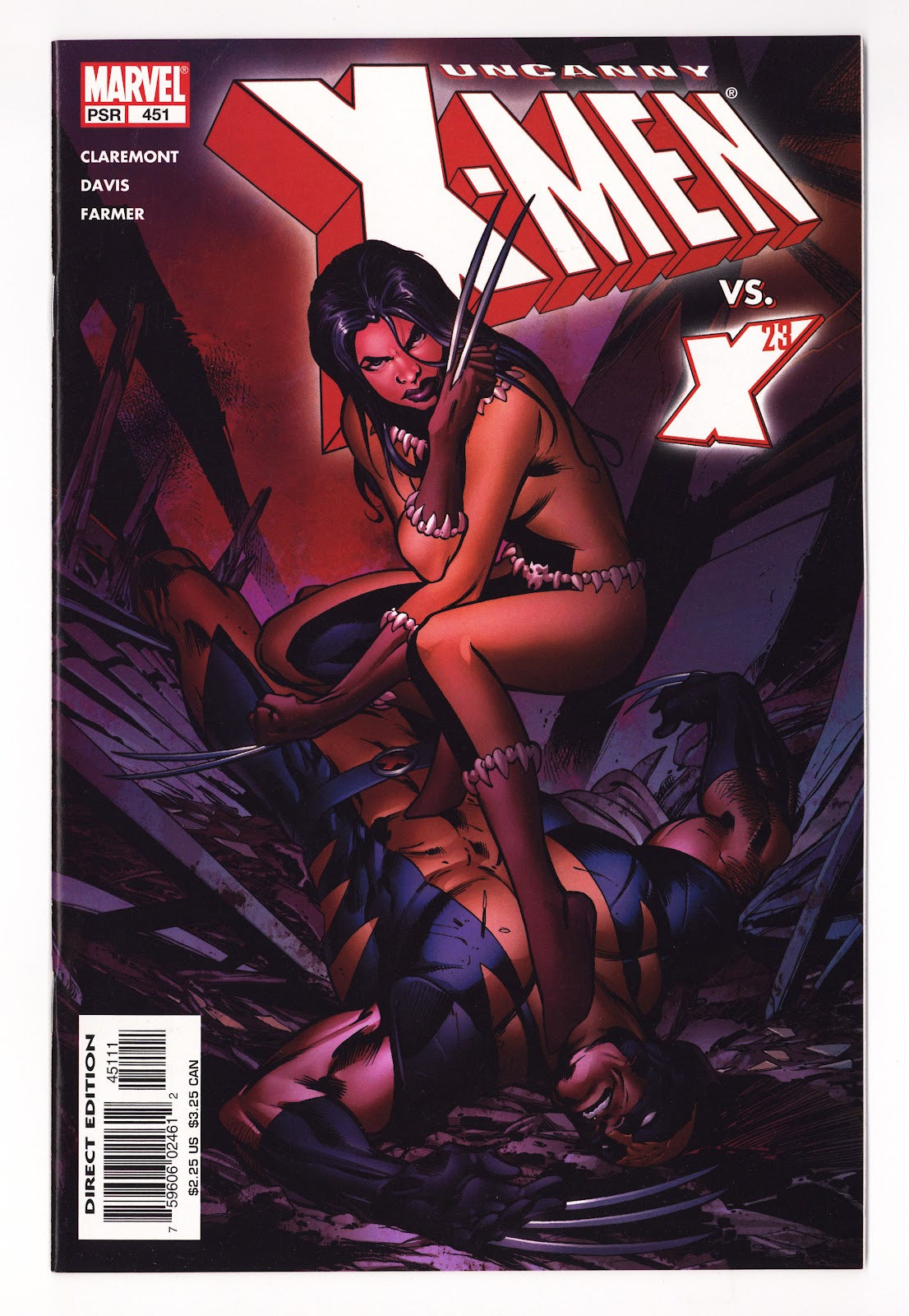 The Uncanny X-Men Vol 1 451  VF+ (8.5)   (2004)     