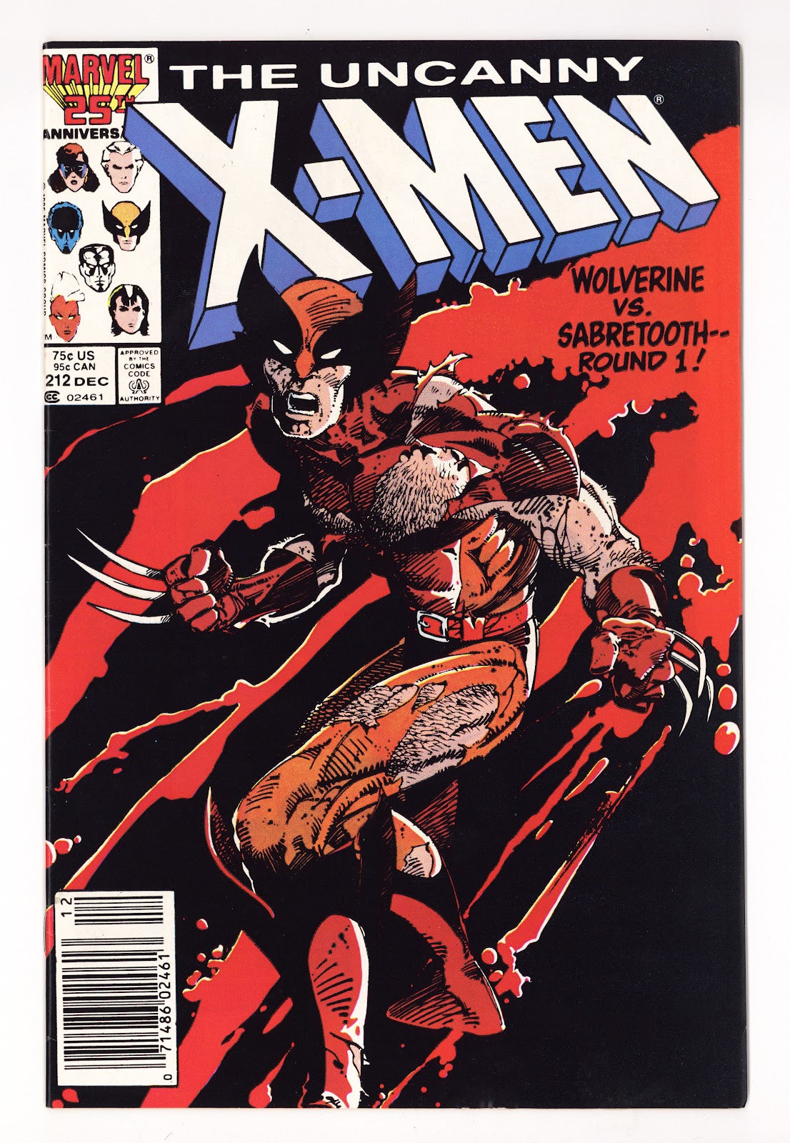 The Uncanny X-Men Vol 1 212  VF- (7.5)   (1986)   Newsstand
