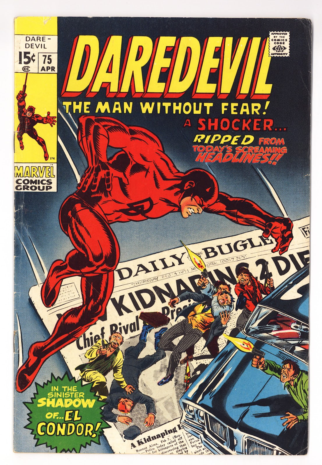 Daredevil Vol 1 75 VG+ (4.5) (1971) 