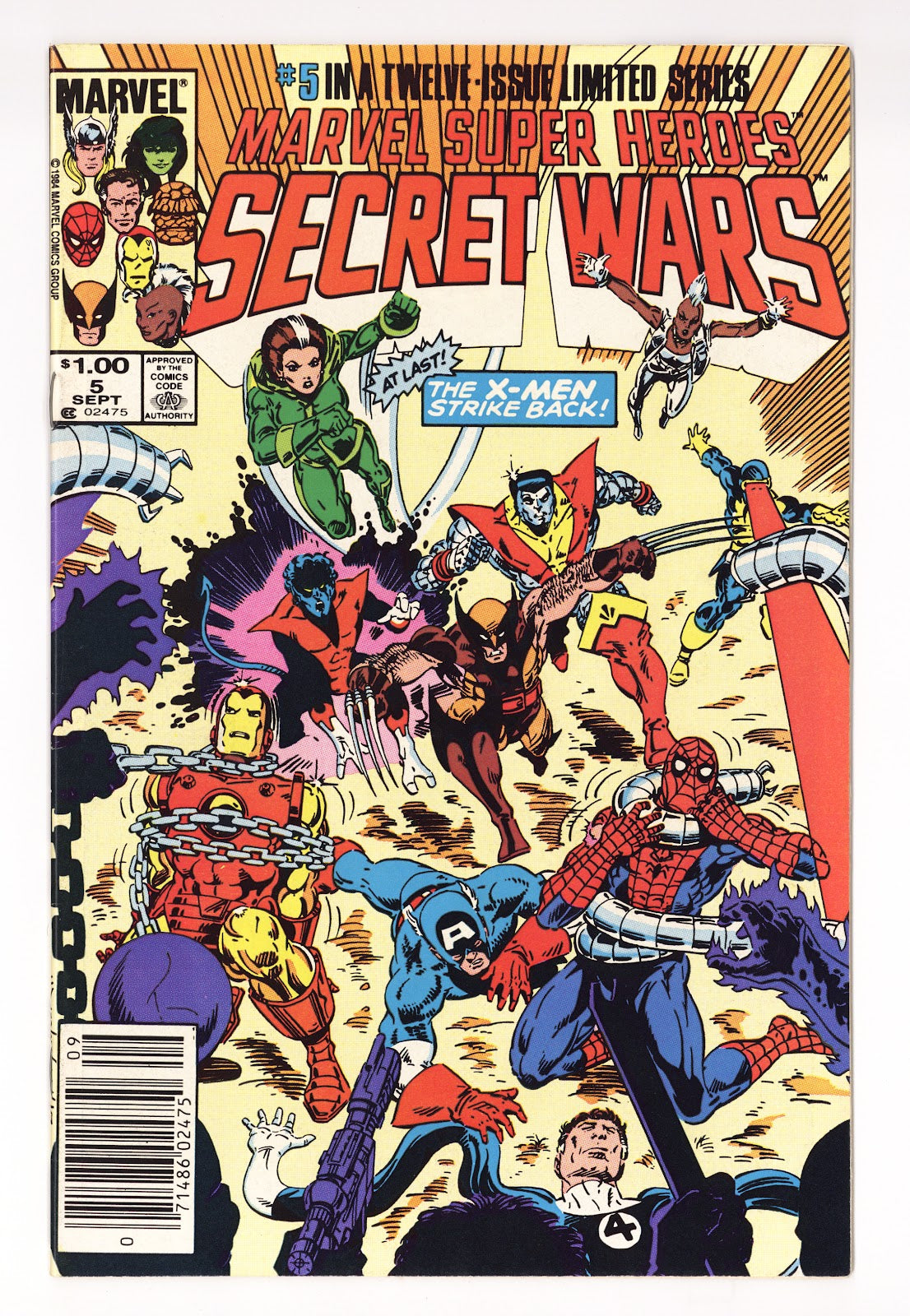 Marvel Super-Heroes Secret Wars Vol 1 5 FN/VF (7.0) (1984) Canadian Price Variant 