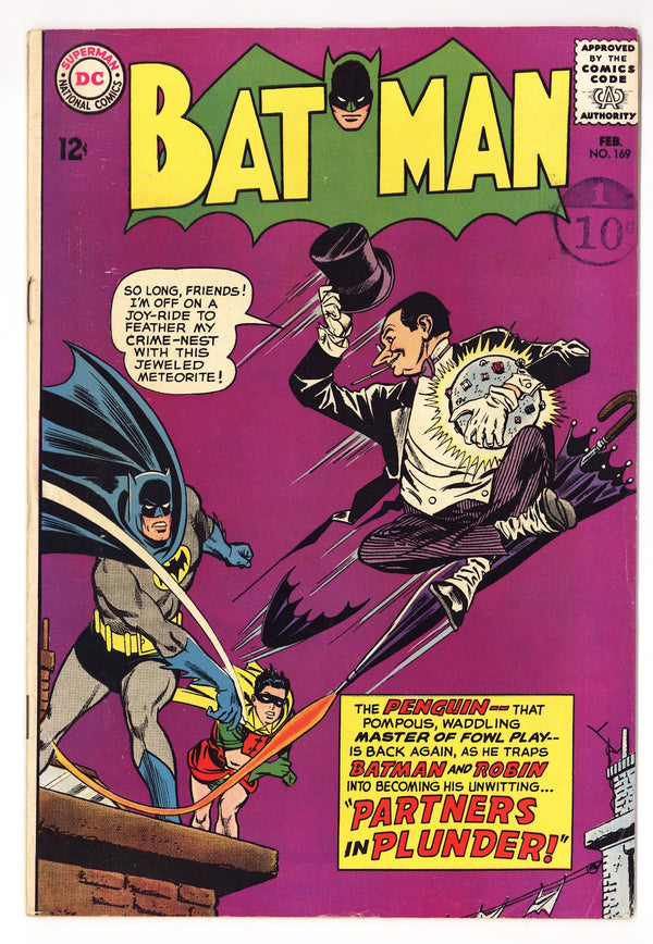 Batman Vol 1 169  FN (6.0)   (1965)