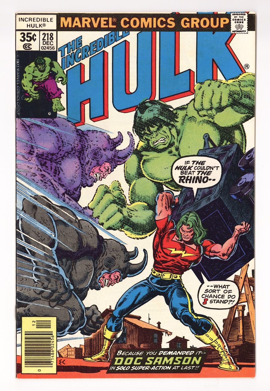 The Incredible Hulk Vol 1 218  High Grade   (1977)     