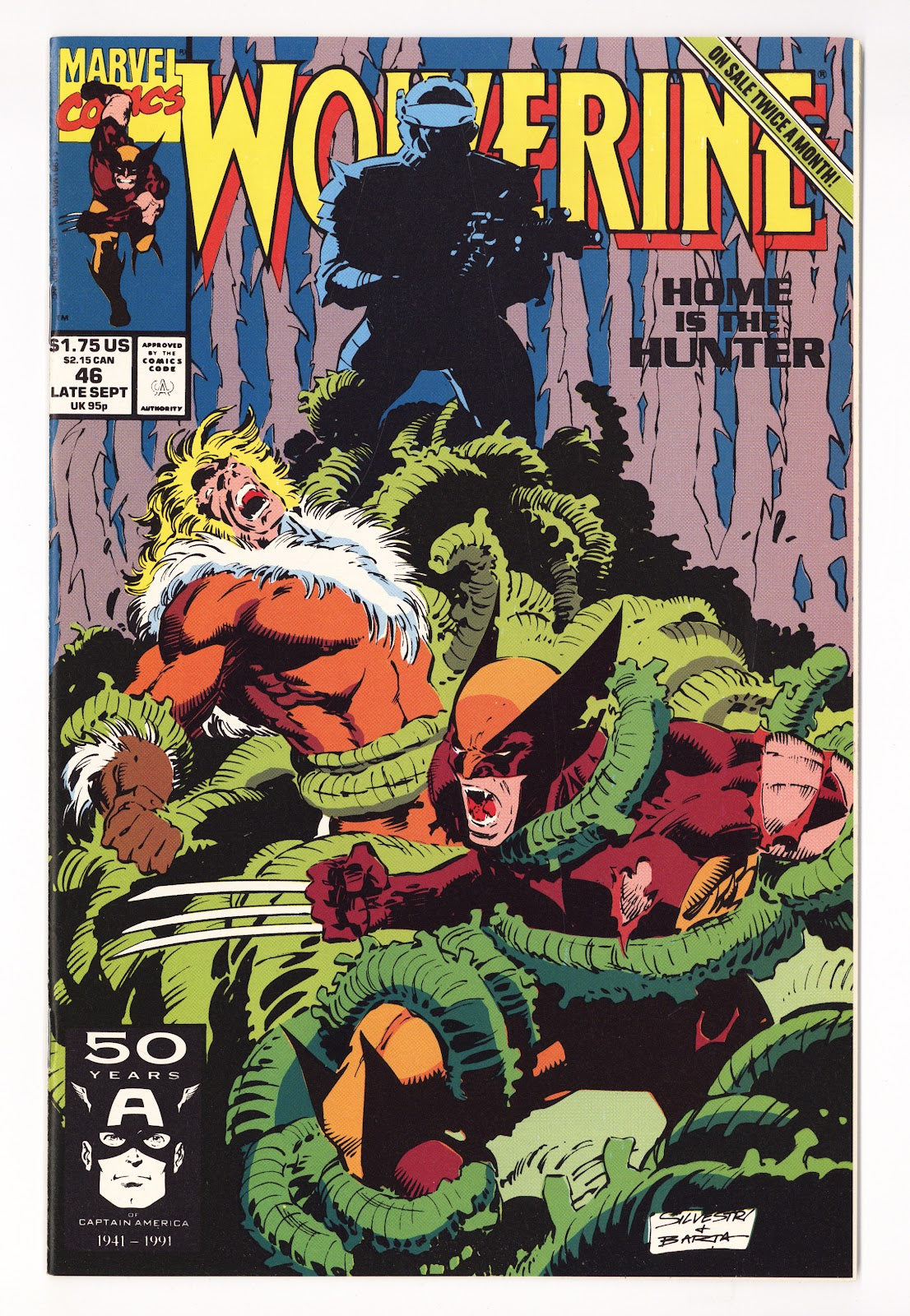 Wolverine Vol 2 46  High Grade   (1991)     