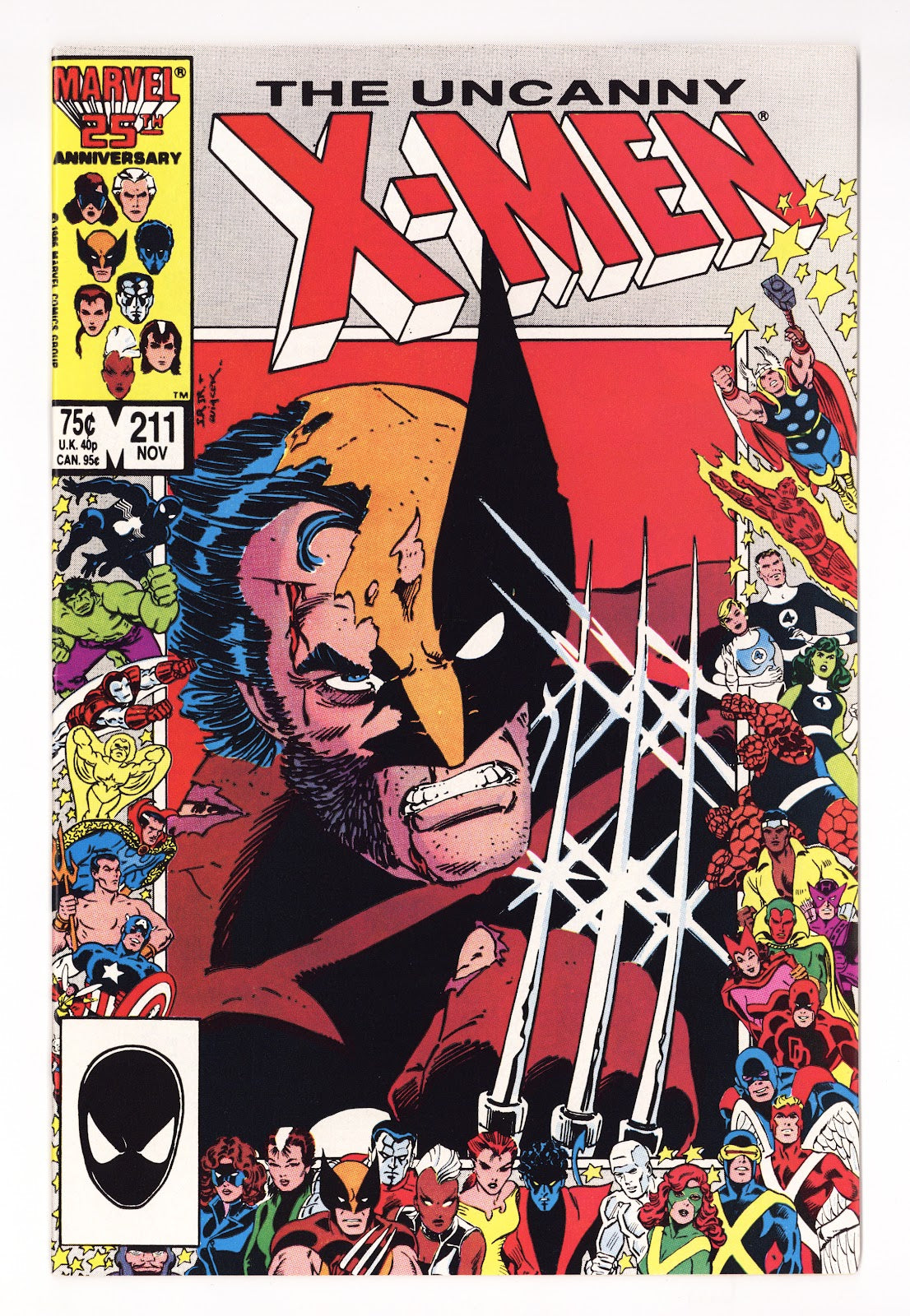 The Uncanny X-Men Vol 1 211  VF- (7.5)   (1986)     