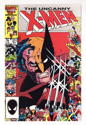 The Uncanny X-Men Vol 1 211  VF- (7.5)   (1986)