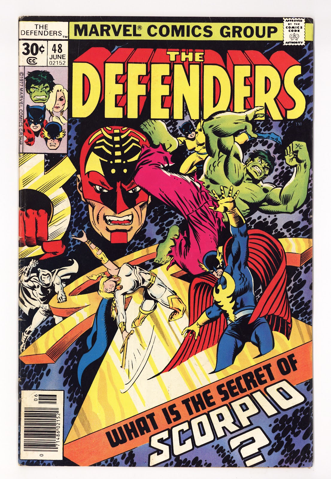 The Defenders Vol 1 48  Low Grade   (1977)   30¢  