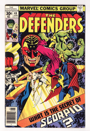 The Defenders Vol 1 48  Low Grade   (1977)   30¢