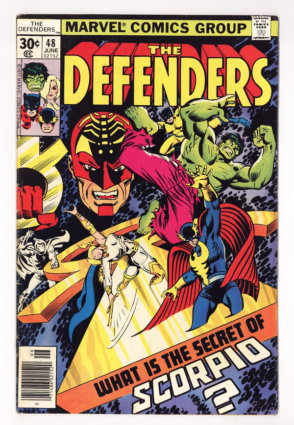The Defenders Vol 1 48  Low Grade   (1977)   30¢