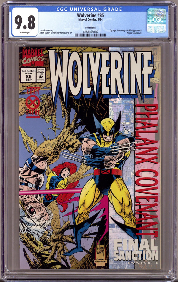 Wolverine Vol 2 85 CGC 9.8 (NM/M) (1994) Foil