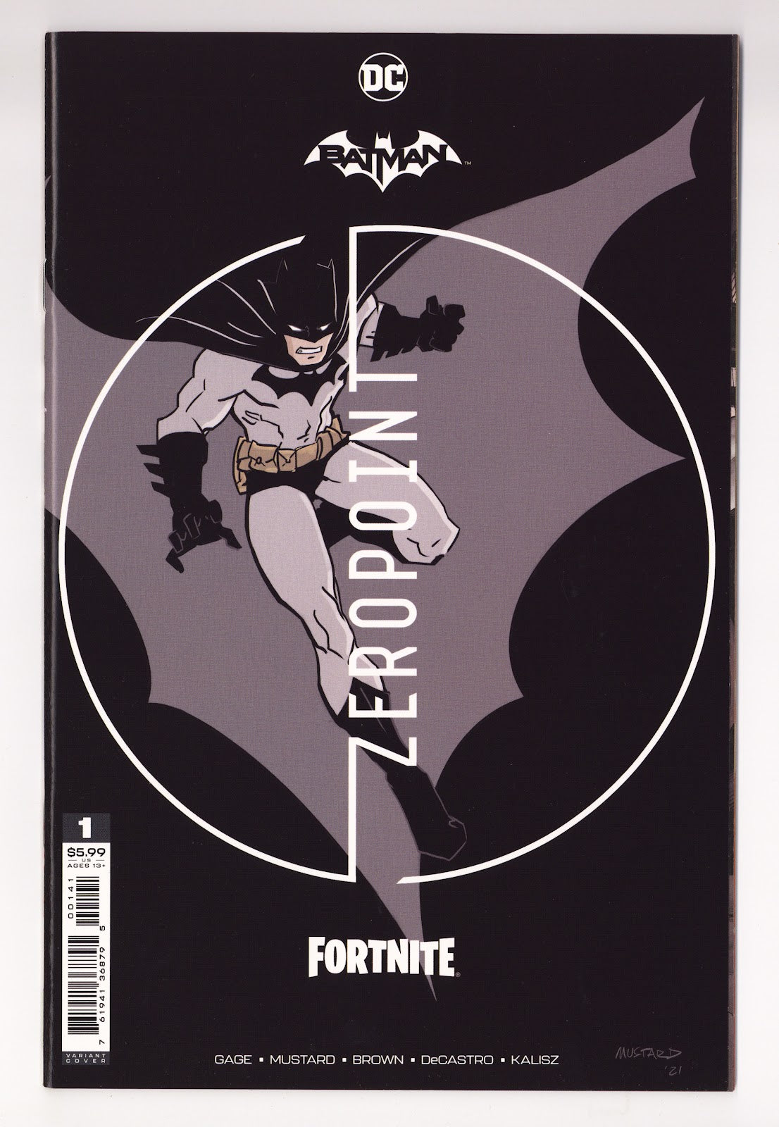 Batman / Fortnite: Zero Point 1 High Grade (2021) Mustard Unsealed Variant 