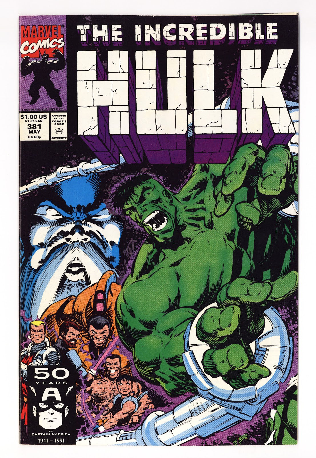The Incredible Hulk Vol 1 381  High Grade   (1991)     
