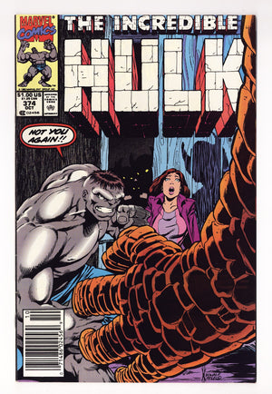 The Incredible Hulk Vol 1 374  Mid Grade   (1990)   Newsstand