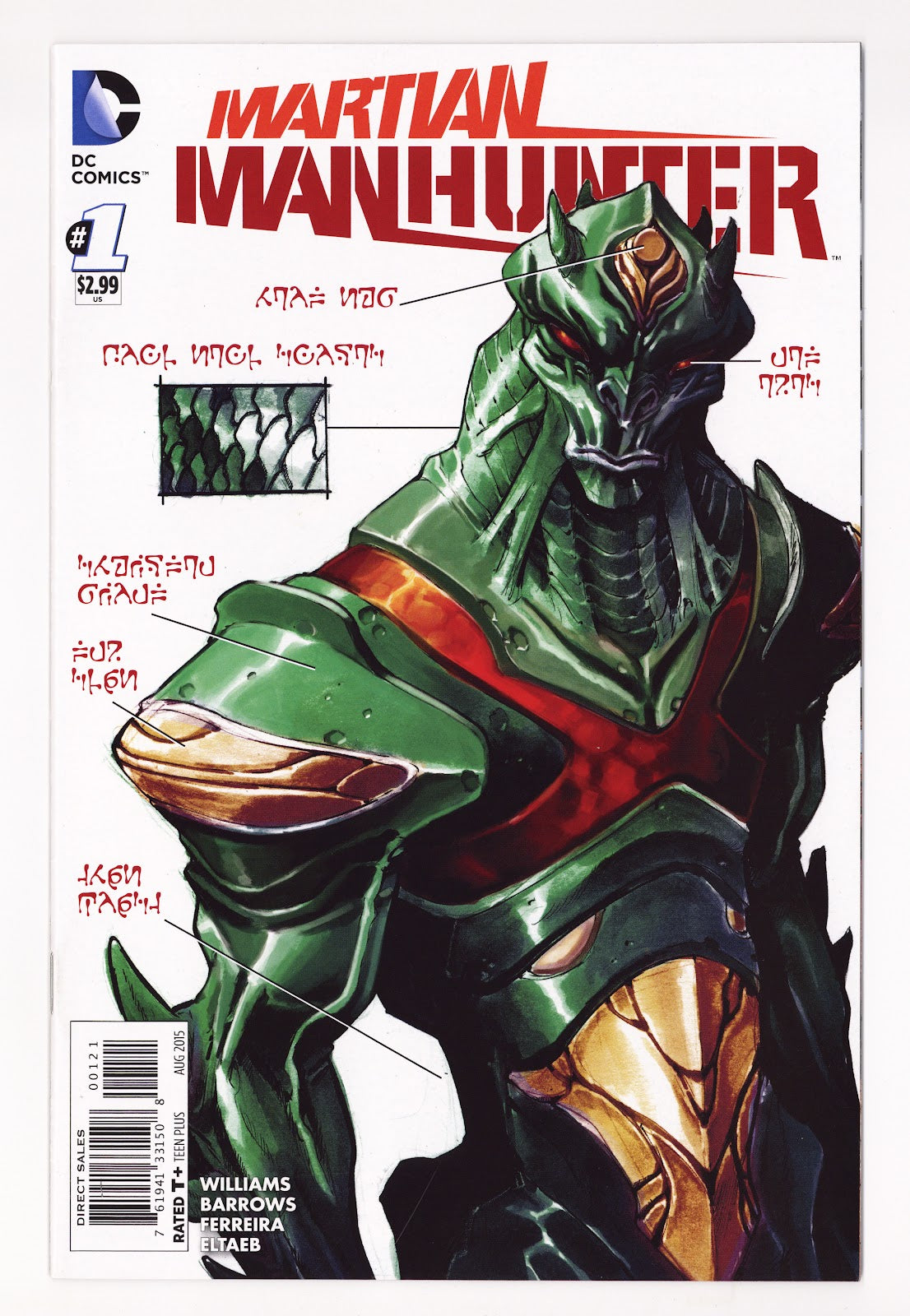 Martian Manhunter Vol 4 1 VF (8.0) (2015) Canete Incentive Variant 