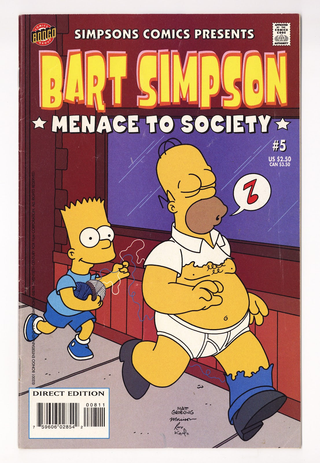 Simpsons Comics Presents Bart Simpson   5  Low Grade   (2001)