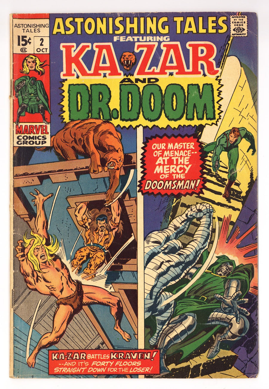 Astonishing Tales Vol 1 2  VG (4.0)   (1970)     