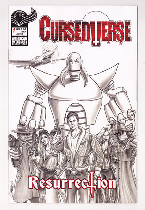 Cursedverse Resurrection #1 (2026) Sparacio B&W Variant