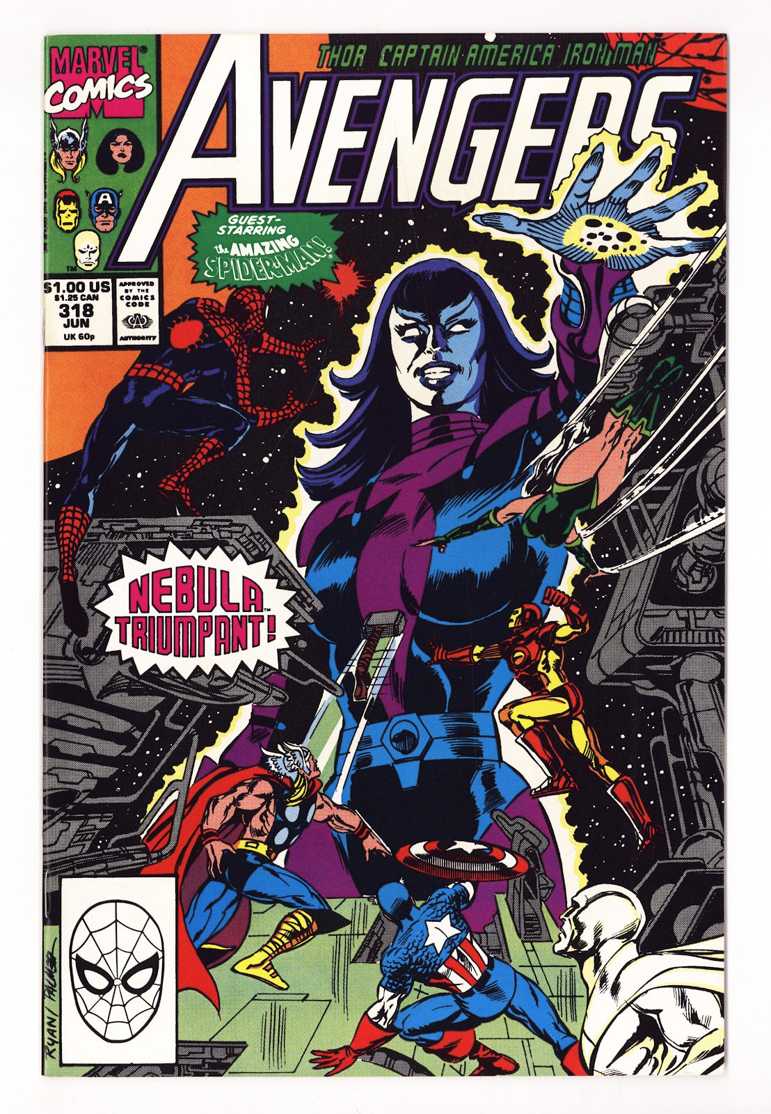 The Avengers Vol 1 318 High Grade (1990) 