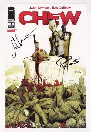 Chew   1  VF- (7.5)   (2009)     Signed x2  Layman, Guillory
