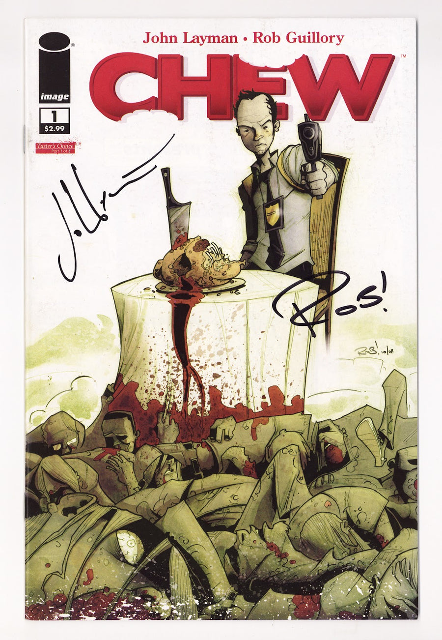 Chew   1  VF- (7.5)   (2009)     Signed x2  Layman, Guillory