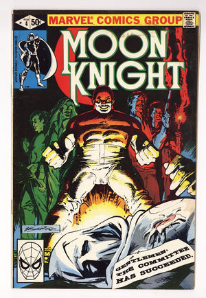 Moon Knight Vol 1 4 GD/VG (3.0) (1981) Signed x1 1st Page Bill Sienkiewicz