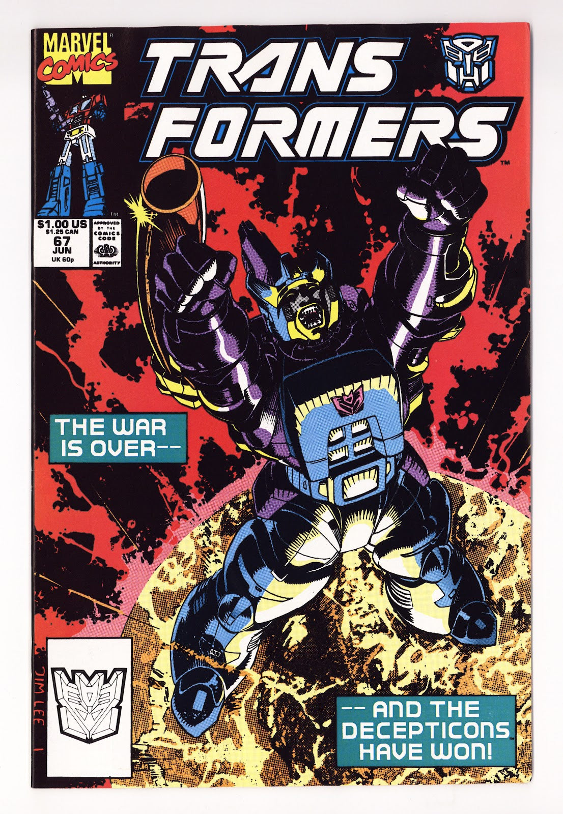 The Transformers Vol 1 67  NM- (9.2)   (1990)     