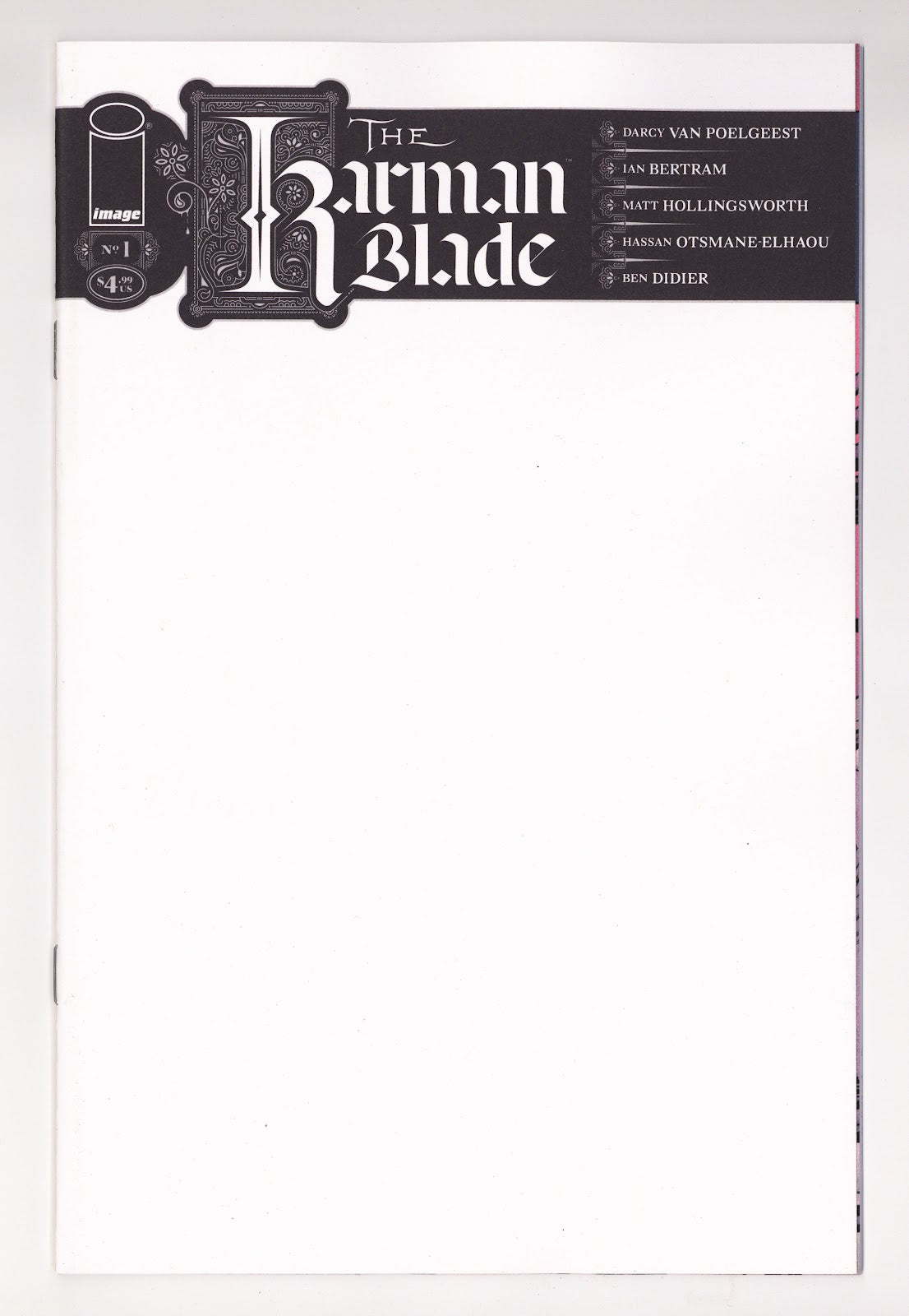 Karman Blade 1 Sketch Blank Variant (2026)