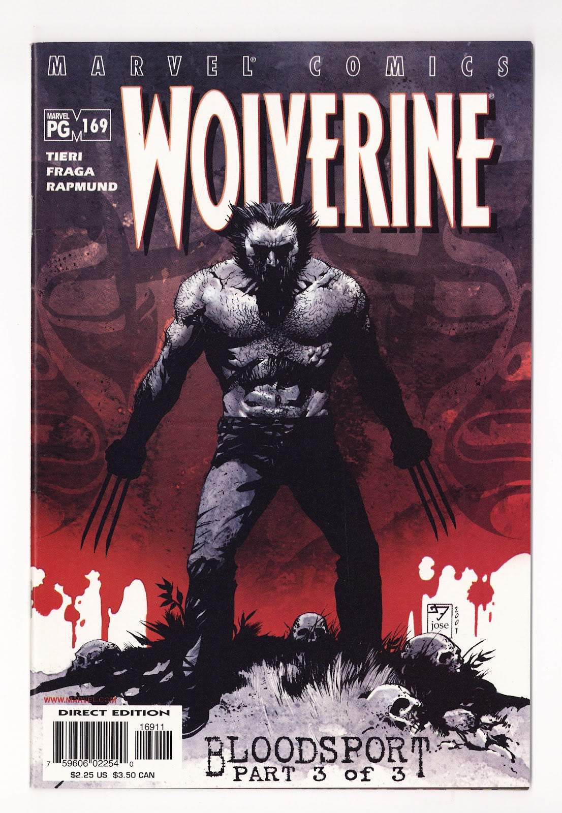 Wolverine Vol 2 169  High Grade   (2001)     