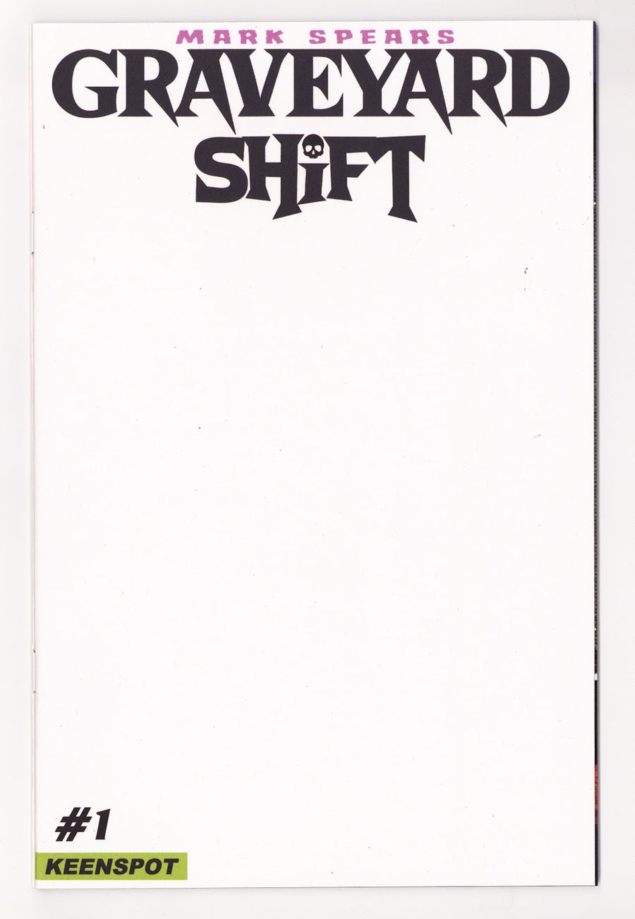 Mark Spears Graveyard Shift #1 Sketch Blank Variant