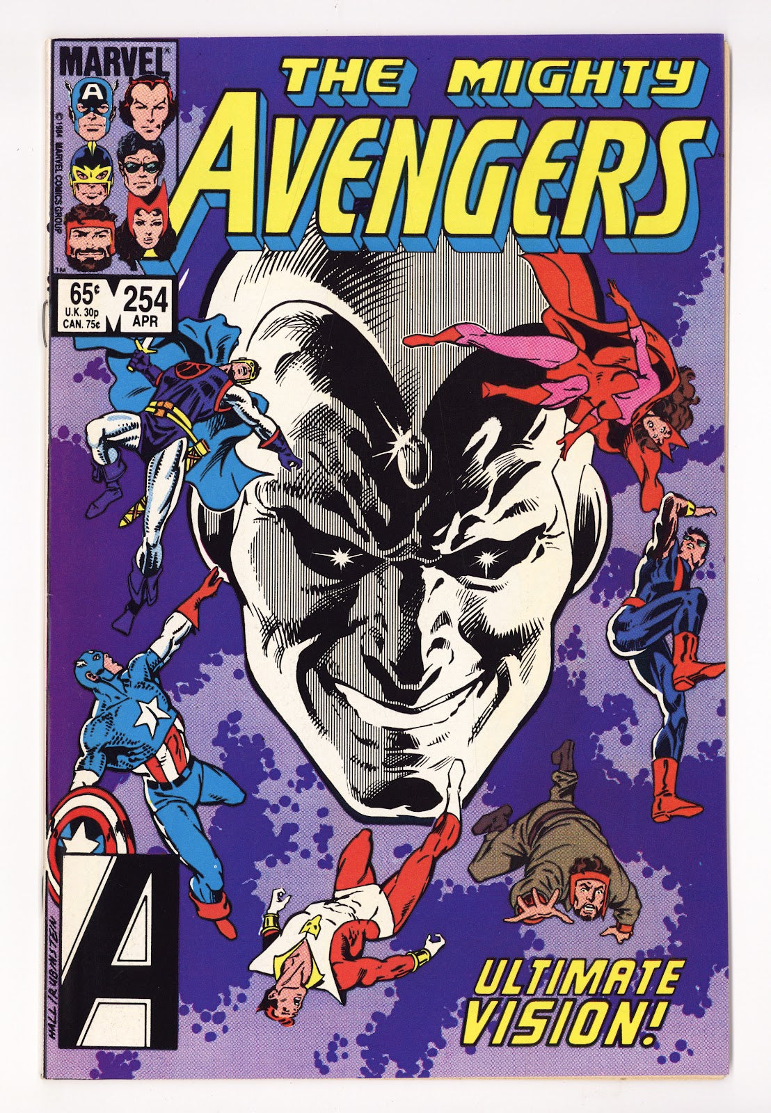 The Avengers Vol 1 254 High Grade (1985) Direct 
