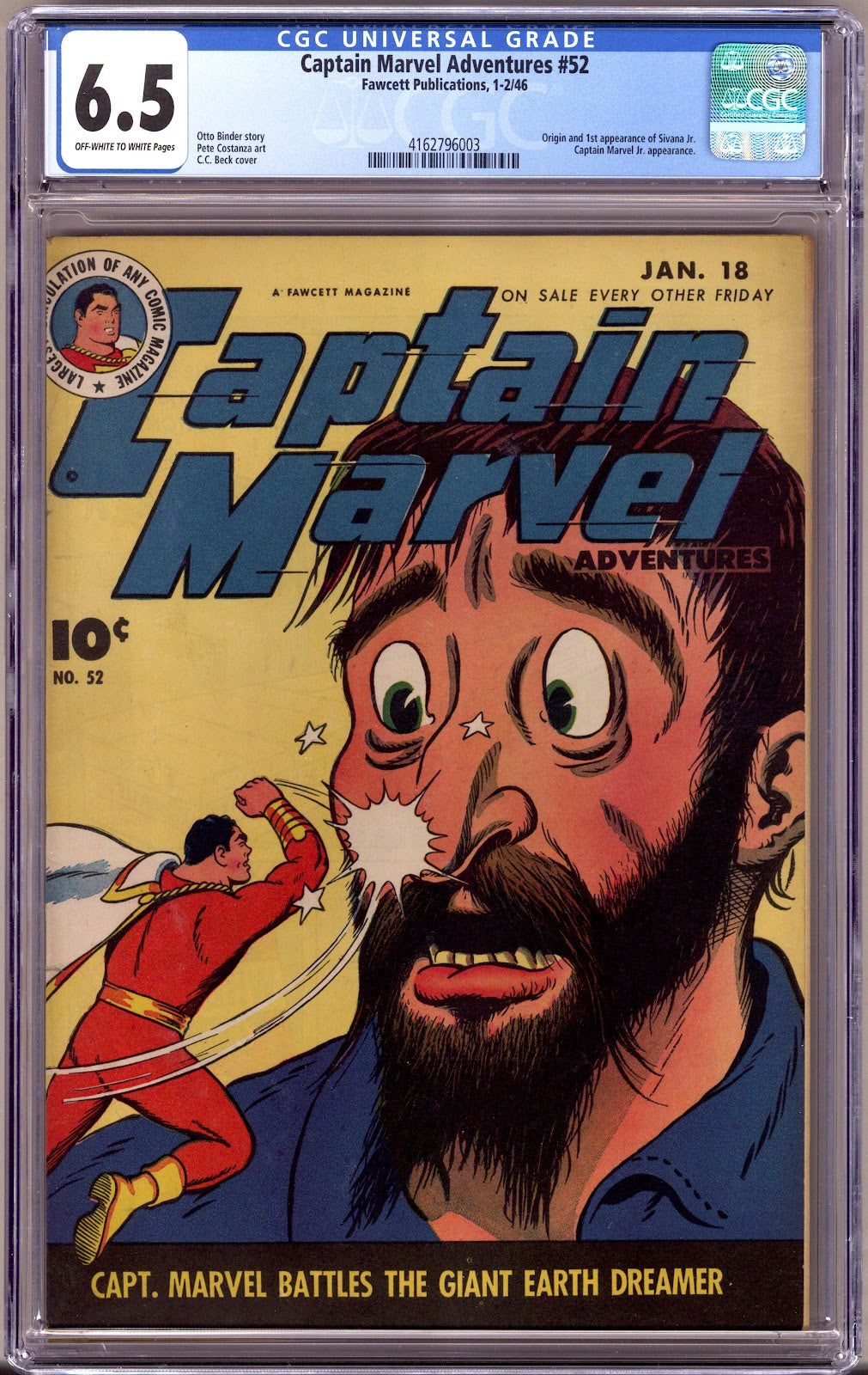Captain Marvel Adventures 52 CGC 6.5 (FN+) (1946) 