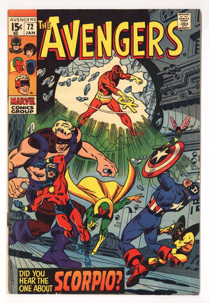 The Avengers Vol 1 72 VG/FN (5.0) (1970)