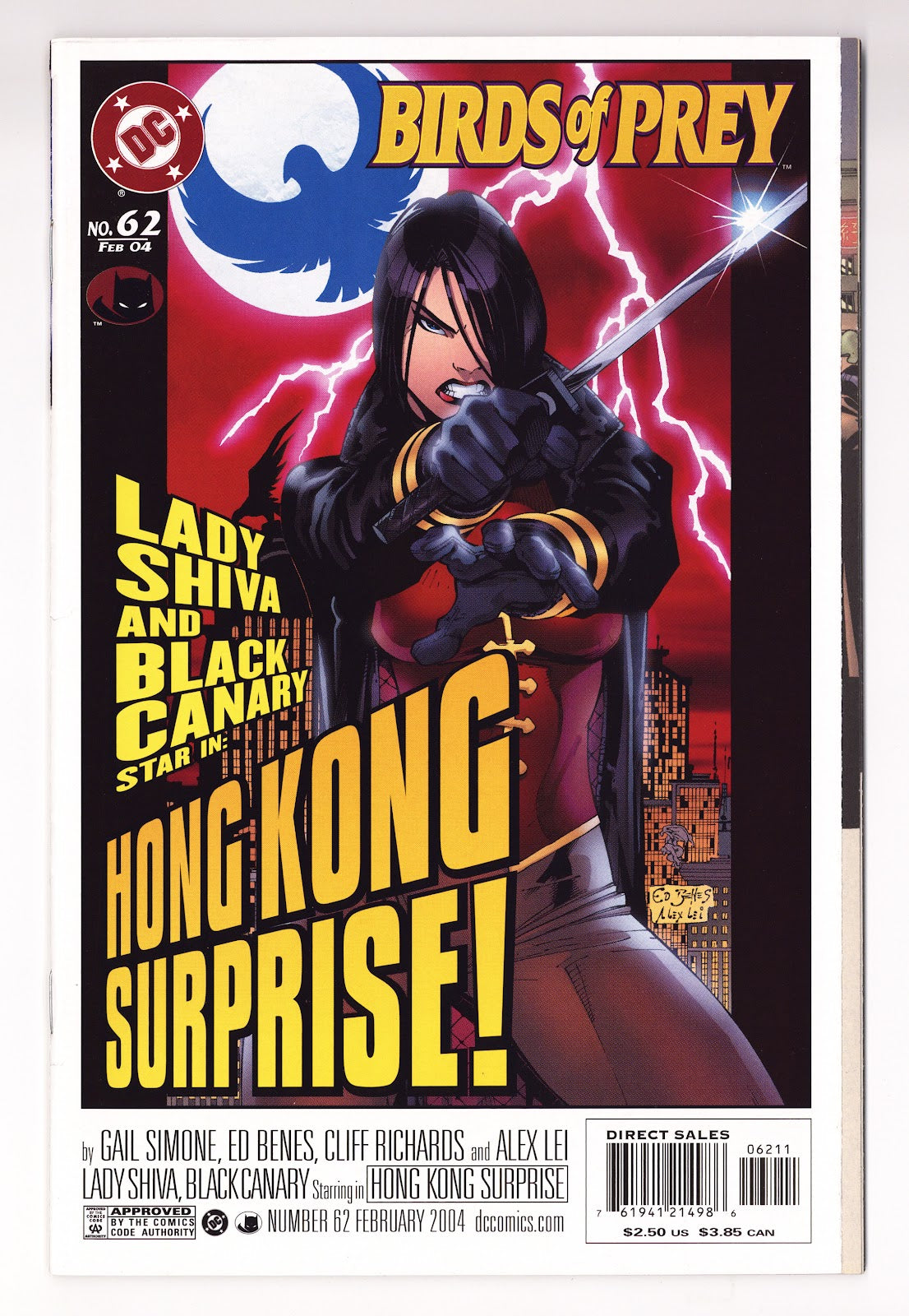 Birds of Prey Vol 1 62 High Grade (2004) Direct Sales 