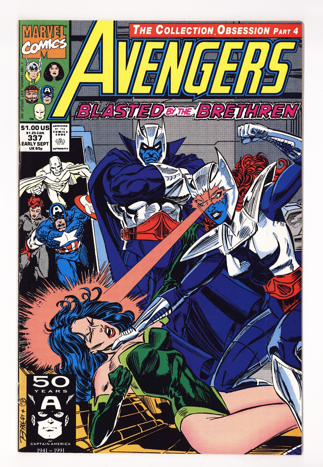 The Avengers Vol 1 337 High Grade (1991) 