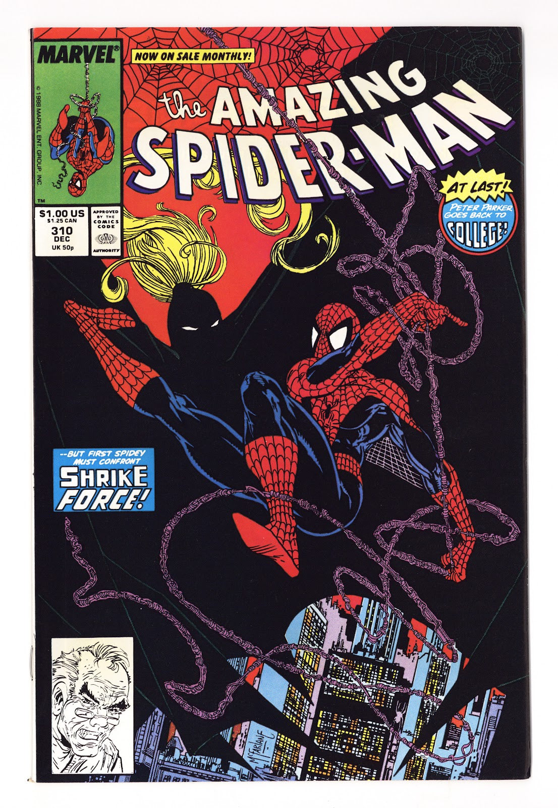 The Amazing Spider-Man Vol 1 310  NM- (9.2)   (1988)