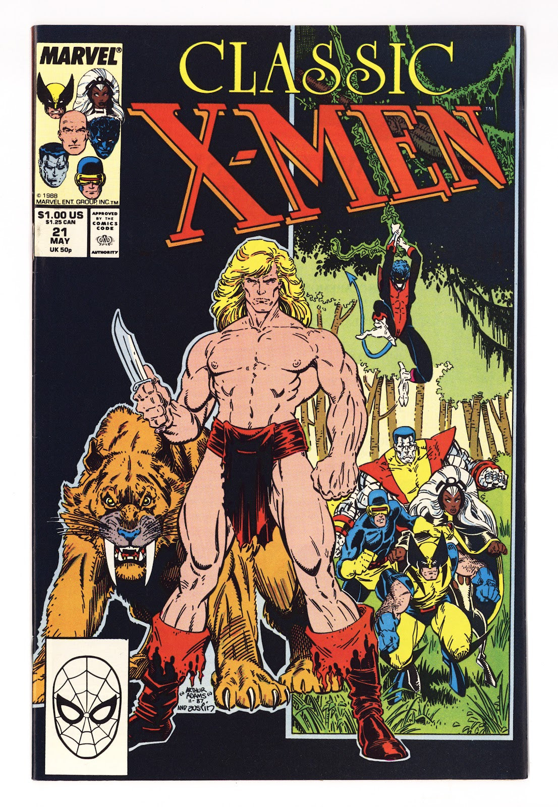 Classic X-Men 21 Mid Grade (1988) Direct 