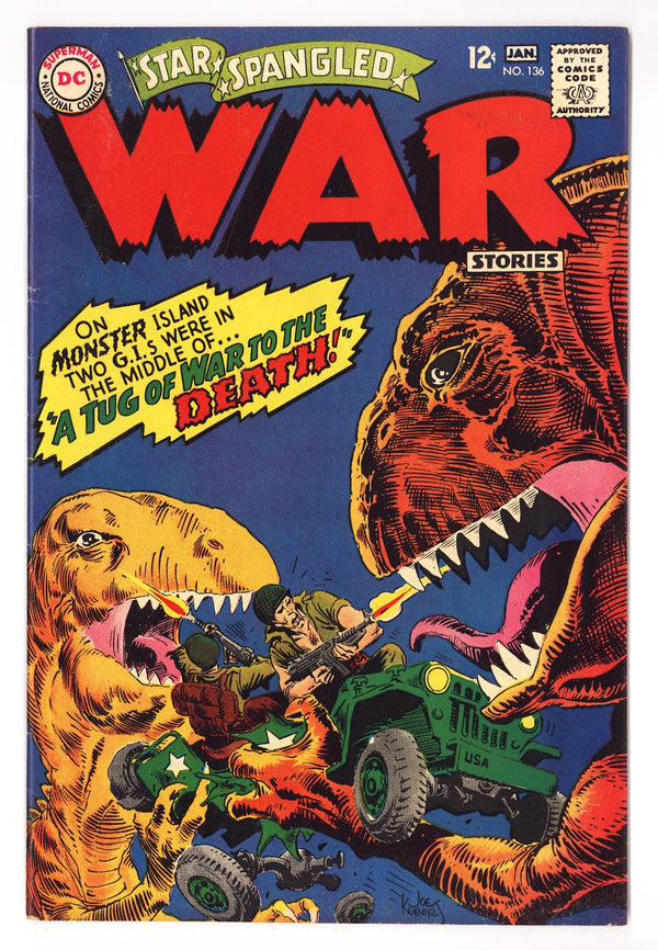 Star Spangled War Stories Vol 1 136 VF- (7.5) (1967)