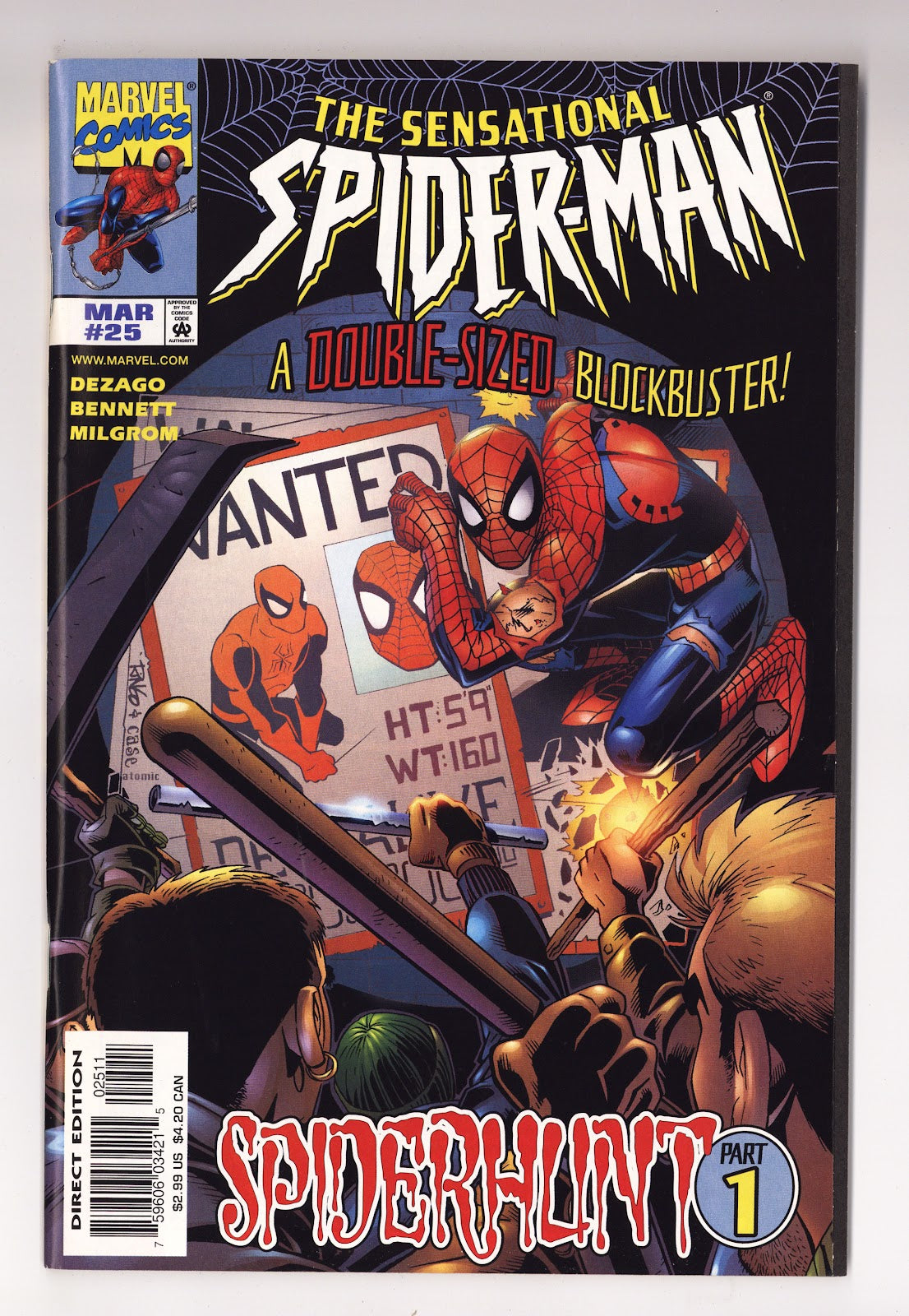 The Sensational Spider-Man Vol 1 25 High Grade (1998) Direct Edition 