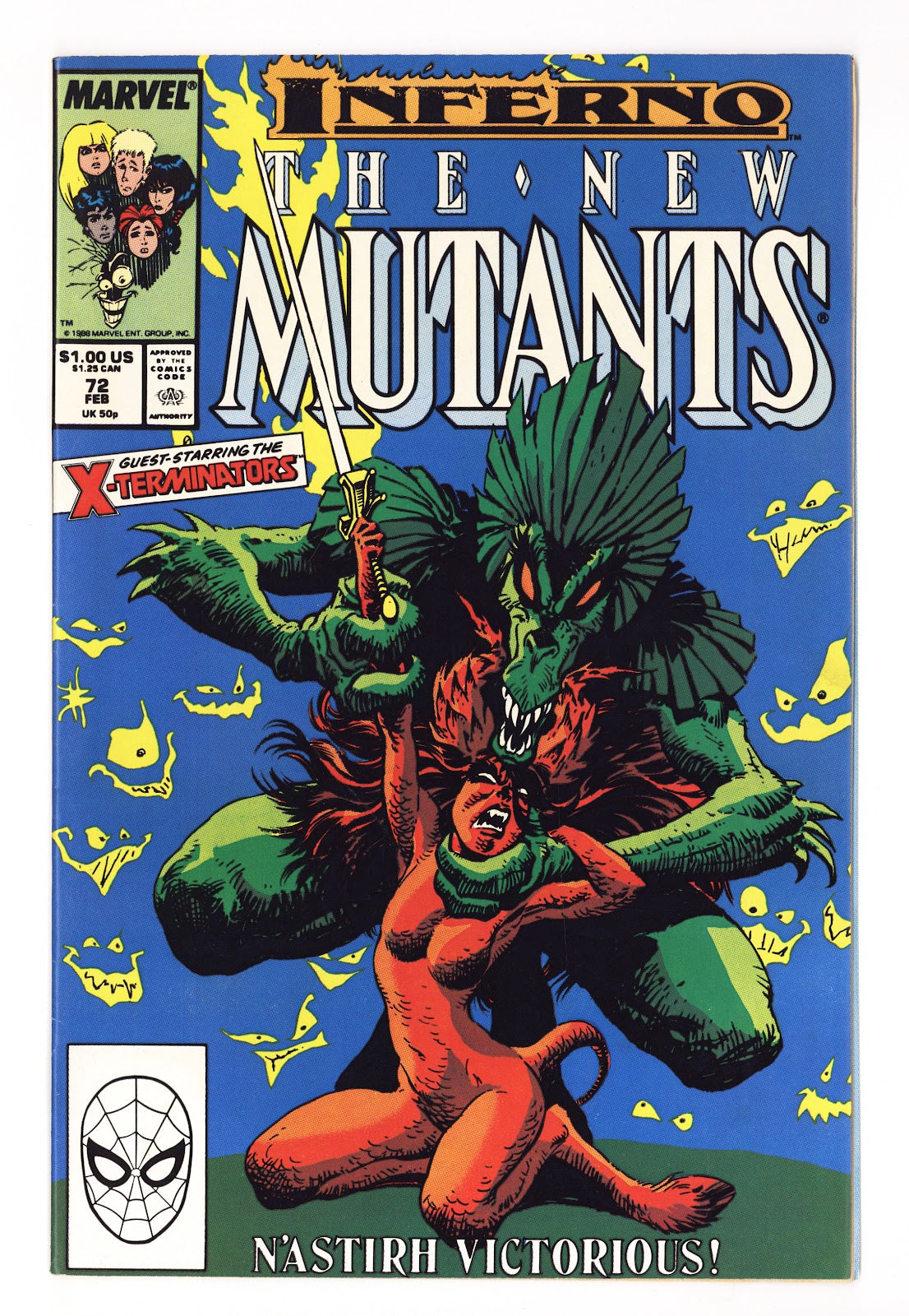 The New Mutants Vol 1 72 High Grade (1989) Direct 