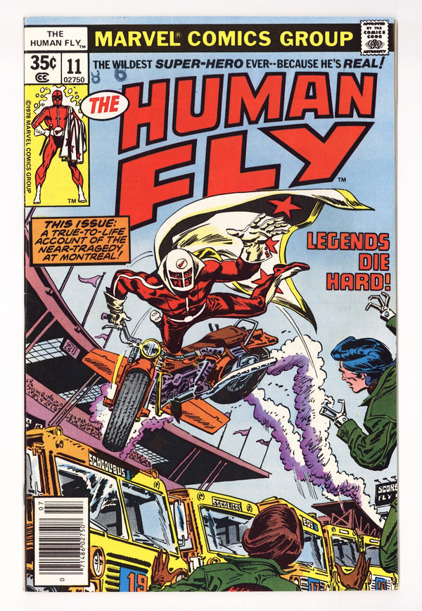 The Human Fly Vol 1 11  Mid Grade   (1978)