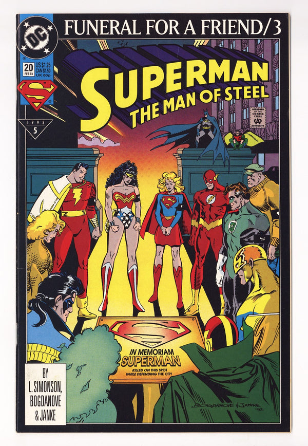Superman: The Man of Steel 20 Mid Grade (1993) Direct