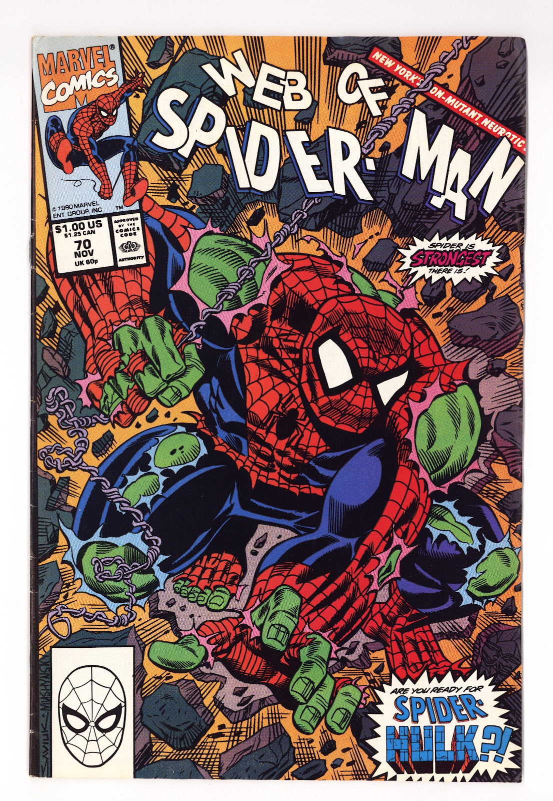 Web of Spider-Man Vol 1 70 VG (4.0) (1990) 