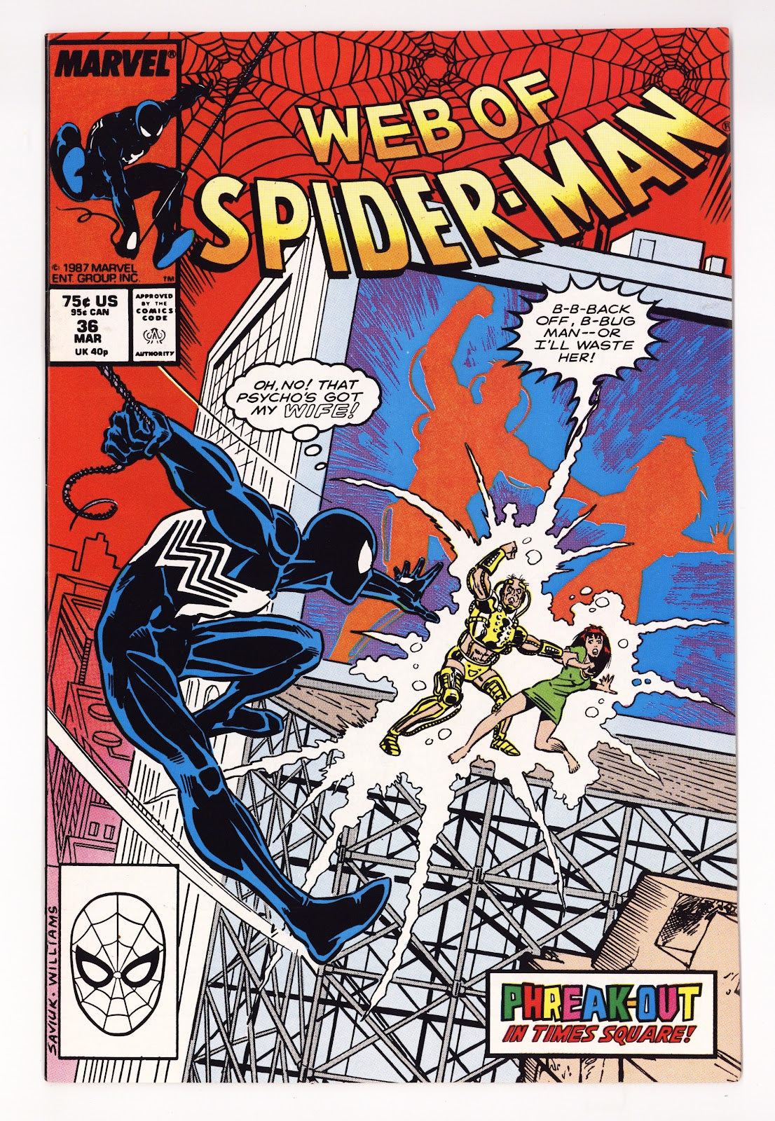 Web of Spider-Man Vol 1 36 VF+ (8.5) (1988) 
