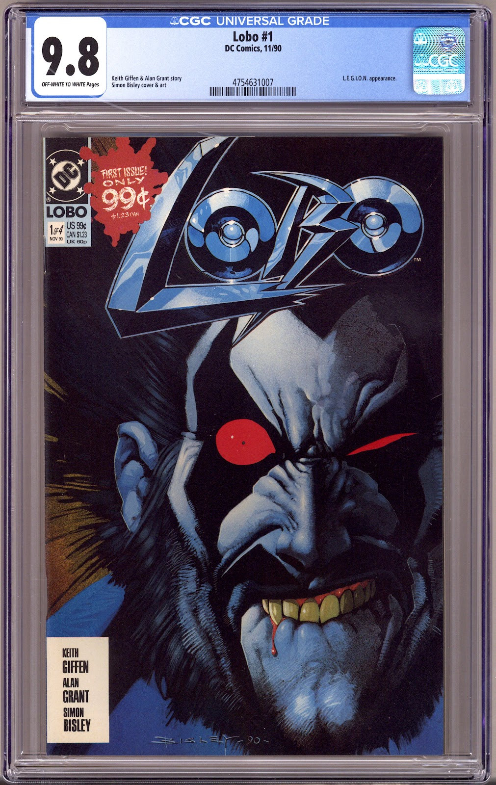Lobo Vol 1 1 CGC 9.8 (NM/M)   (1990)     
