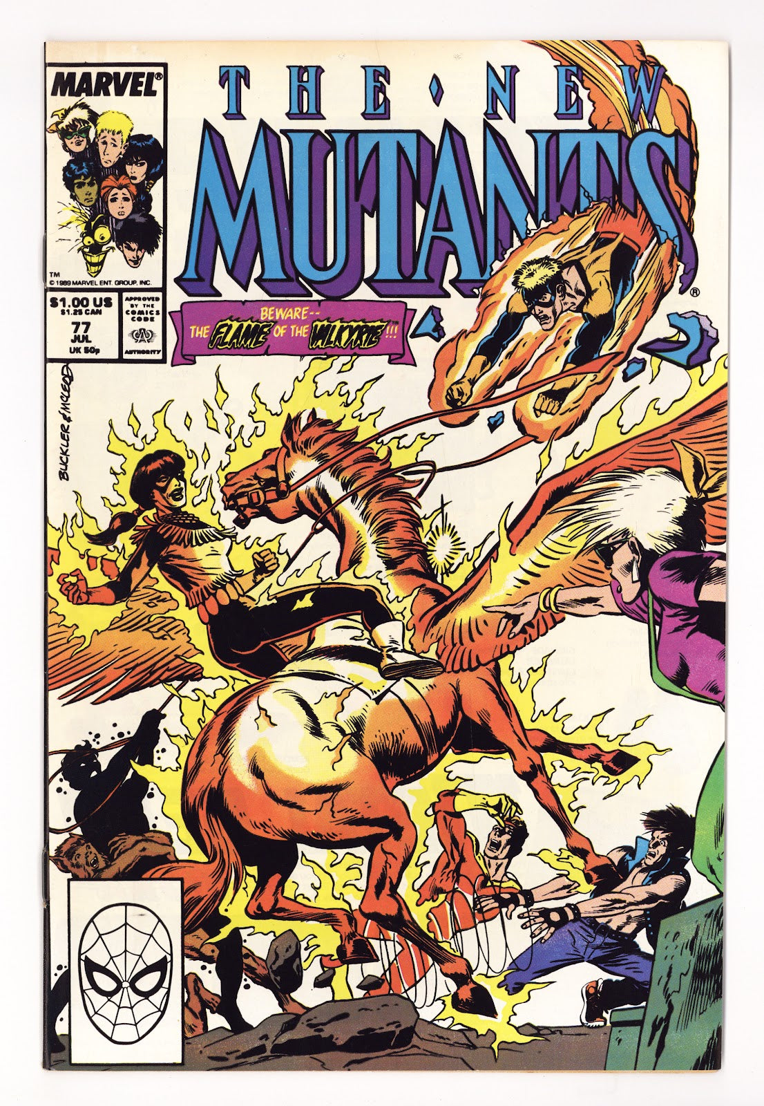 The New Mutants Vol 1 77 Mid Grade (1989) Direct 