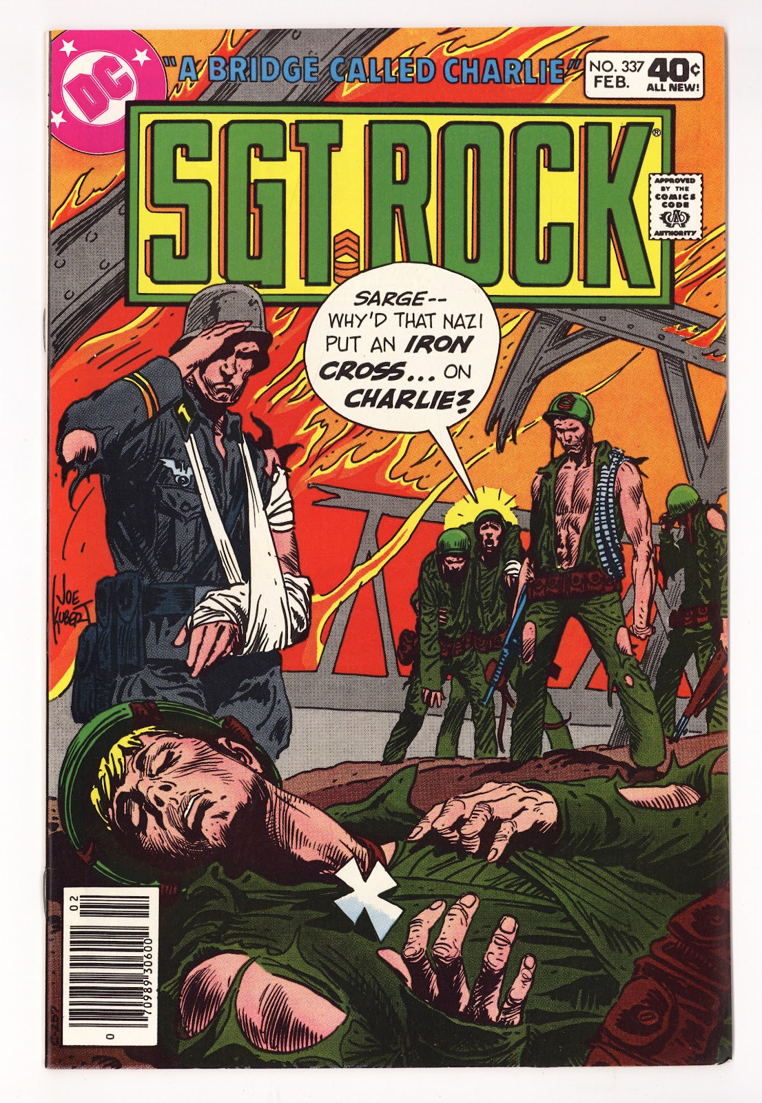 Sgt. Rock Vol 1 337  High Grade   (1980)     