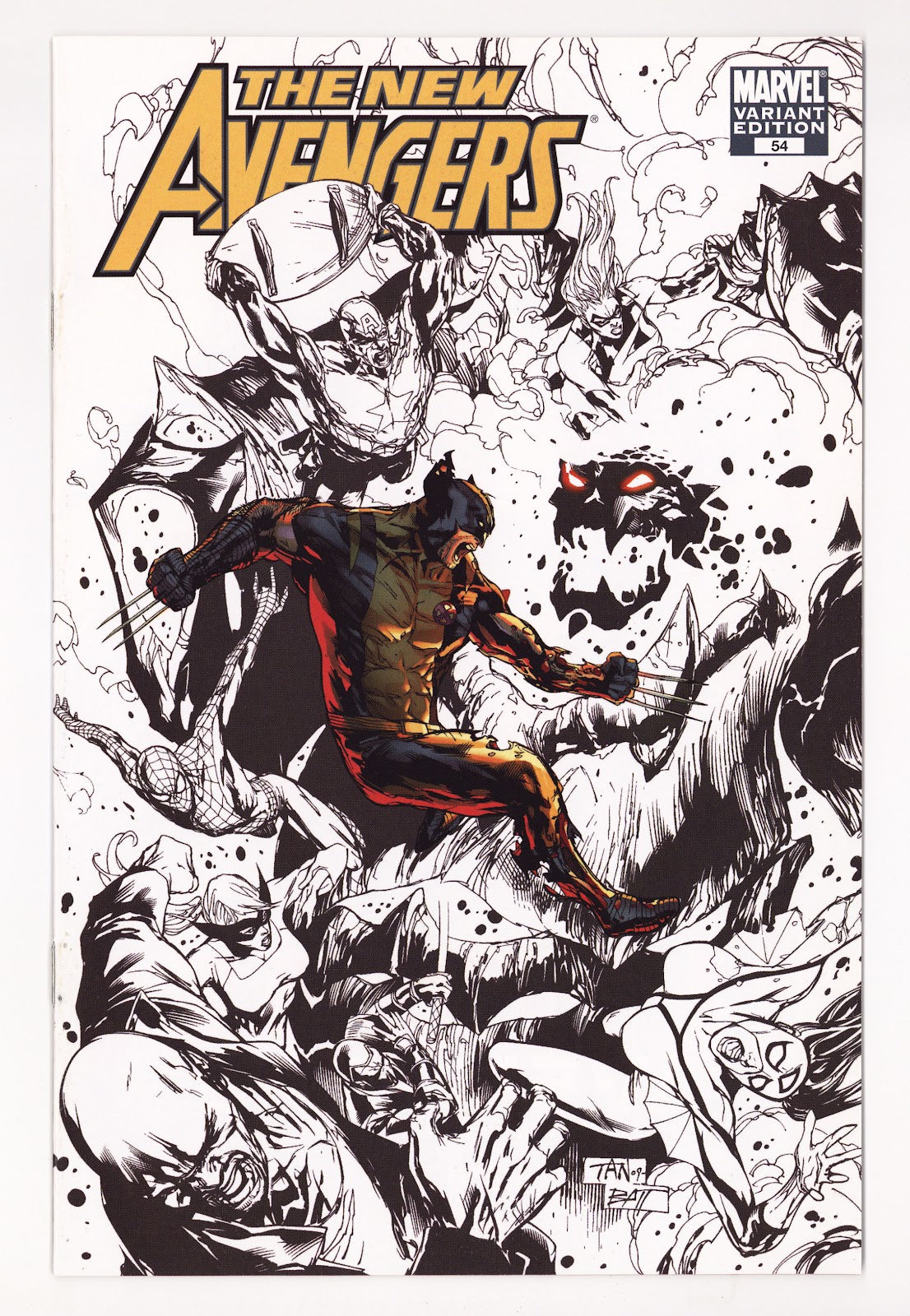 New Avengers Vol 1 54  VF+ (8.5)   (2009) Tan   Convention Variant