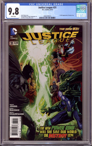 Justice League Vol 1 31 CGC 9.8 (NM/M)   (2014)